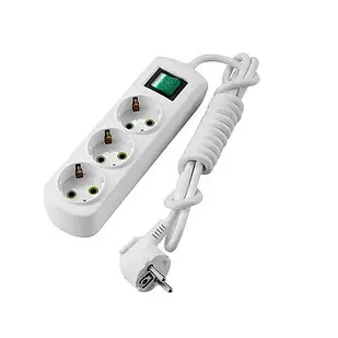 Подовжувач LETITIA з/з 3/3м з вимикачем