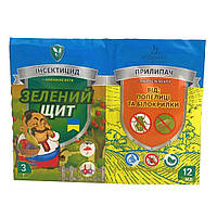 Інсектицид, Зелений щит, від попелиці та білокрилки + Прилипач, 12 мл, Агромаксі