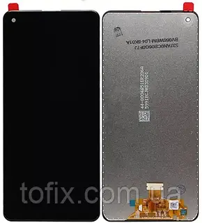 Дисплей для Samsung A217/А21s 2020 (GH82-22988A) модуль (экран,сенсор) сервисный оригинал, Черный