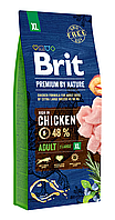 Сухой корм Брит Brit Premium Dog Adult XL для взрослых собак, 15 кг