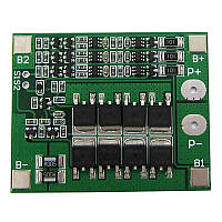 BMS контроллер заряда-разряда для 18650 с балансировкой 3S-25A