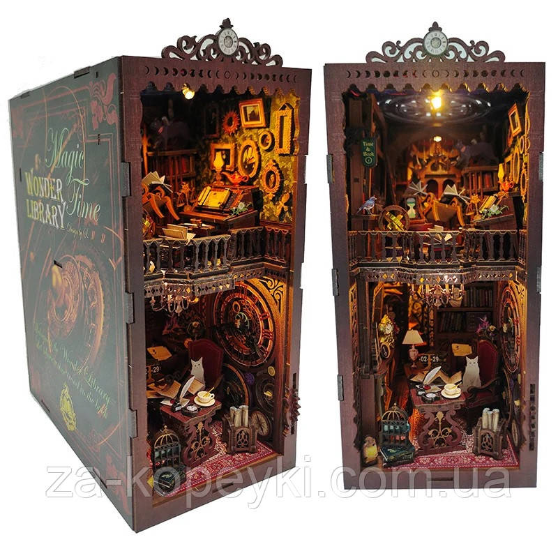 Бук Нук Wonder library Book Nook DIY Бібліотека Чудес Інтерьерний конструктор SL-06