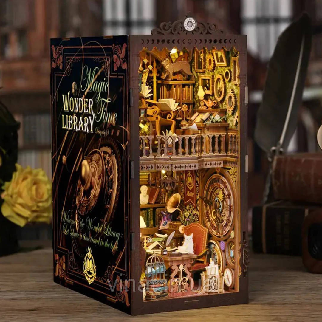 Бук Нук Wonder library Book Nook DIY Бібліотека Чудес Інтерьерний конструктор SL-06