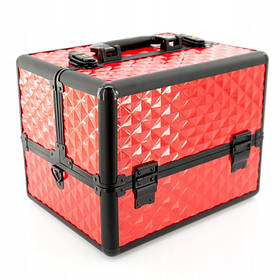 Косметична валіза Red Cube 3D червона