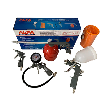 Набір для компресора AL-FA KIT-5 ALATK5 набір пневмоінструментів 5 одиниць