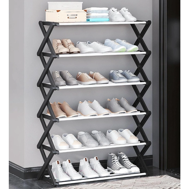 Складана полиця для взуття Shoe Rack 5 секцій (RD-9002), фото 1
