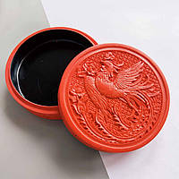 Різьблена лакова скринька для ювелірних виробів у ретро китайському стилі Павич