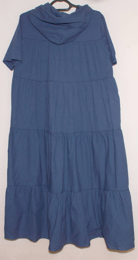 Літня сукня хлопок з каптуром XL,XXL,3XL,4XL оверсайз, фото 2