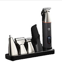 Тример для домашнього використання Hots Rechargeable Grooming Kit 5in1 Silver (LK-881-SL)