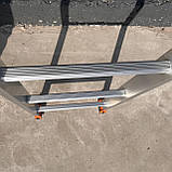 Алюмінієва драбина приставна односекційна 3 м 9 сходин Техпром, фото 6