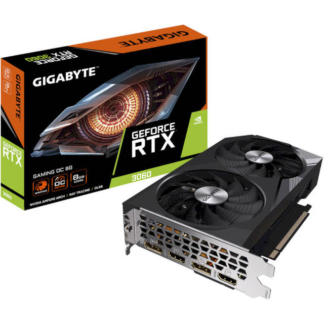GIGABYTE GeForce RTX 3060 Ti 中古 VC Gigabyte GeForce RTX 3060 Ti Gaming OC 8GB БУ (GV