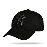Кепка летняя бейсболка мужская черная с 3Д вышивкой New York NY L / 57-58