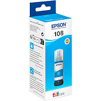 Чернила Epson 108 EcoTank L8050/L18050 cyan (C13T09C24A)