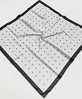 ПлатокChanel Шанель Коллекция 2024 года!. Стильный весенний шелковый платок с ручной подшивкой Белый