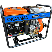 Генератор дизельний 8 кВт OKAYAMA original DG-8000
