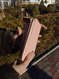 Пудра - жіночий гаманець - сумка-клатч для телефону, грошей та банківських карток, з довгим ремінцем, фото 5