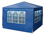 Павільйон садовий Avko Garden 3х3 м з 4 стінками, синій, фото 2