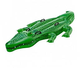 Дитячий надувний плотик для катання Intex 58562 «Крокодил», 203 х 114 см