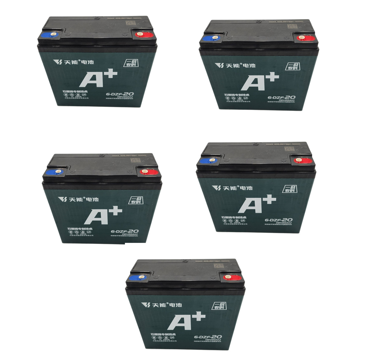 Комплект тягових акумуляторів 5 штук (12v 20 Ah) для електричних мотокиклів Геркулес