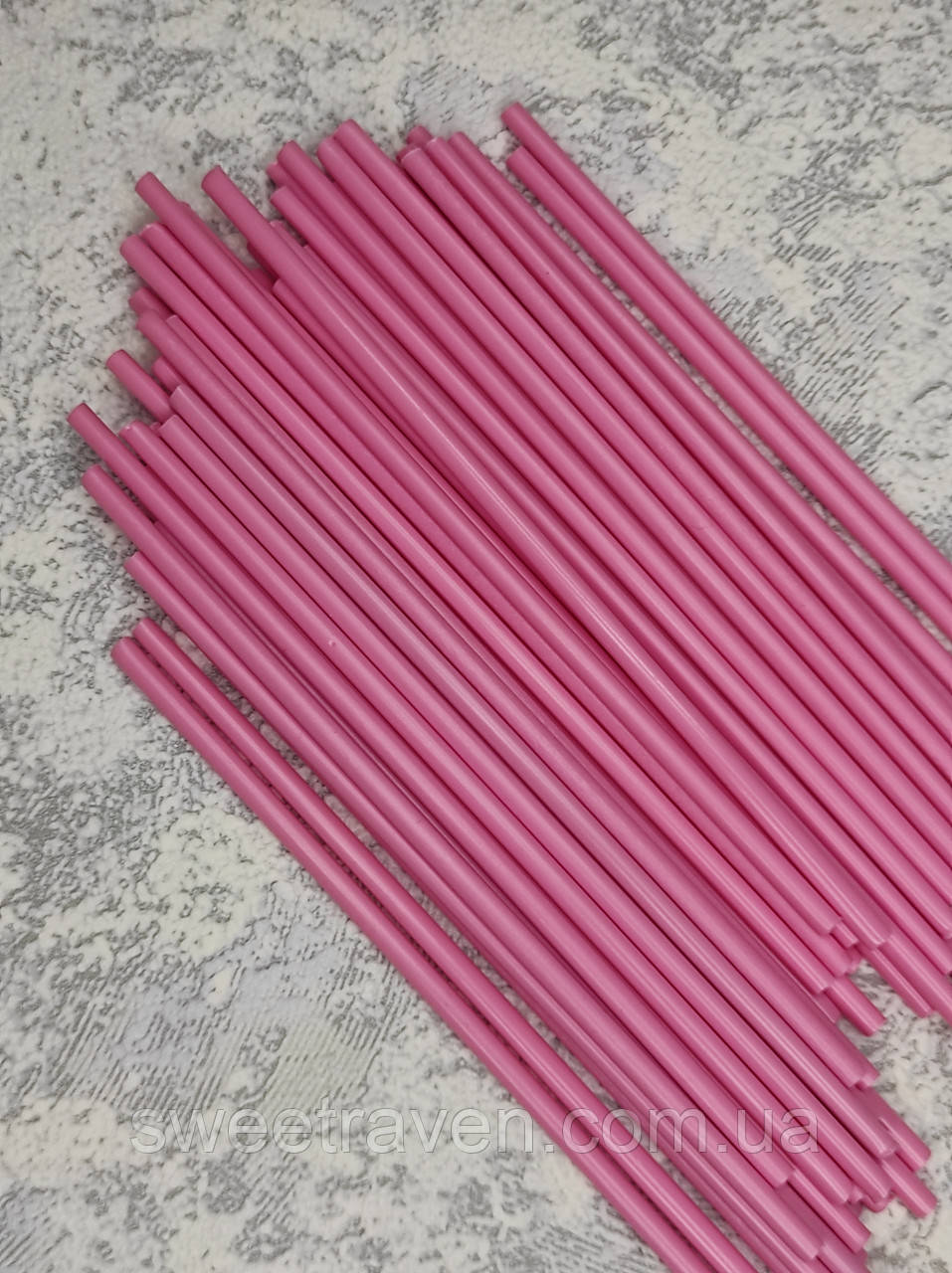 Палички для льодяників та кейк-попсів РОЖЕВІ, фото 1