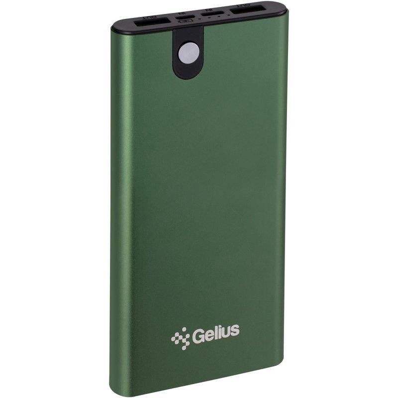 Power bank Gelius Pro Edge GP-PB10-013 10000 mAh портативна батарея повербанк 2хUSB Green
