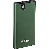 Power bank Gelius Pro Edge GP-PB10-013 10000 mAh портативная батарея повербанк 2хUSB Green