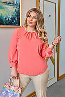 Жіноча сорочка блузка 3/26/мр205 софт (50-52,54-56,58-60 великі розміри )