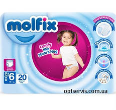 Підгузники-трусики Molfix Pants 6 (15+кг) Extra Large 20 шт