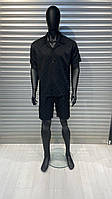Louis vuitton черный костюм мужской, Футболка луи витон + шорты louis vuitton