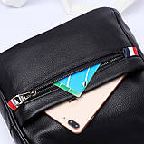 Рюкзак жіночий шкіряний міський стильний. Рюкзак із натуральної шкіри Чорний, фото 8