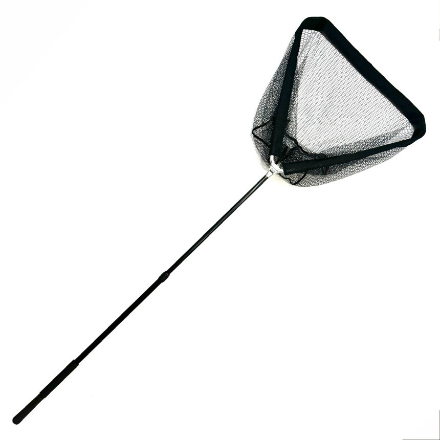 Підсак Breeze HB-002-250802 трикутний 80 см телескопічна ручка гумована сітка, фото 1