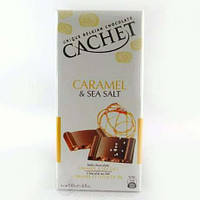 Шоколад Cachet (Кашет) молочный с карамелью и солью Бельгия 100г