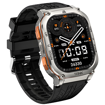 Смарт годинник водонепроникний вологозахищений smart watch з компасом ударостійкий Kospet Tank M3 Ultra