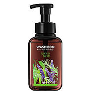 Піна-мило для рук з ароматом зелених трав Wash Bon з помпою 500 мл NX, код: 8163426