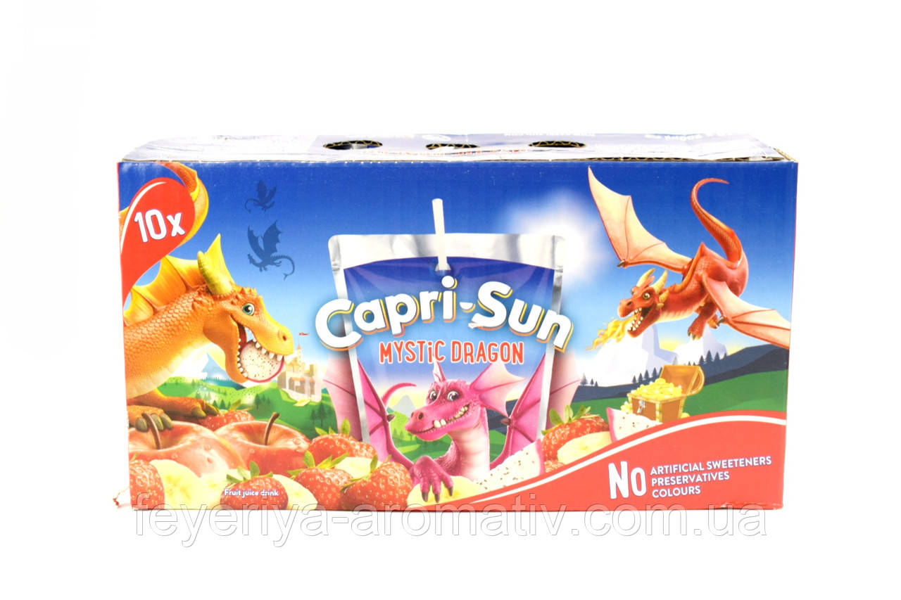Сок мультифруктовый с трубочкой Capri-Sun Mystic Dragon (коробка 10шт ...