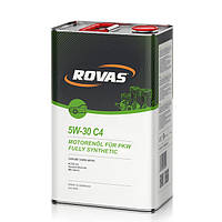 Моторное масло Rovas 5W-30 С4 синтетика 5 л (75903) NX, код: 8294578