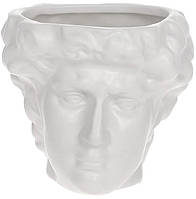 Керамическая ваза Bona Appoliono 13.5х13.5х12 см Белая DP119943 NX, код: 7597271
