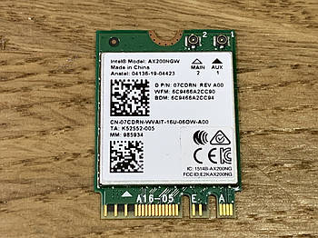 Wi-Fi модуль Intel AX200NGW (07CDRN) | Вживаний