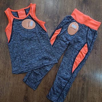 Дитячі фітнес-костюмчики(майка та лосини)"Ласточка" Art: 00-3