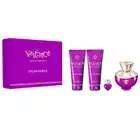 Versace, Dylan Purple, Pour Femme, набор: парфюмированная вода, спрей, 100 мл + лосьон для тела, 100 мл + гель