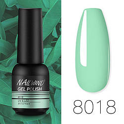 Nailwind салатовий гель-лак 8 мл. - нейл вінд гель лак для нігтів 8018