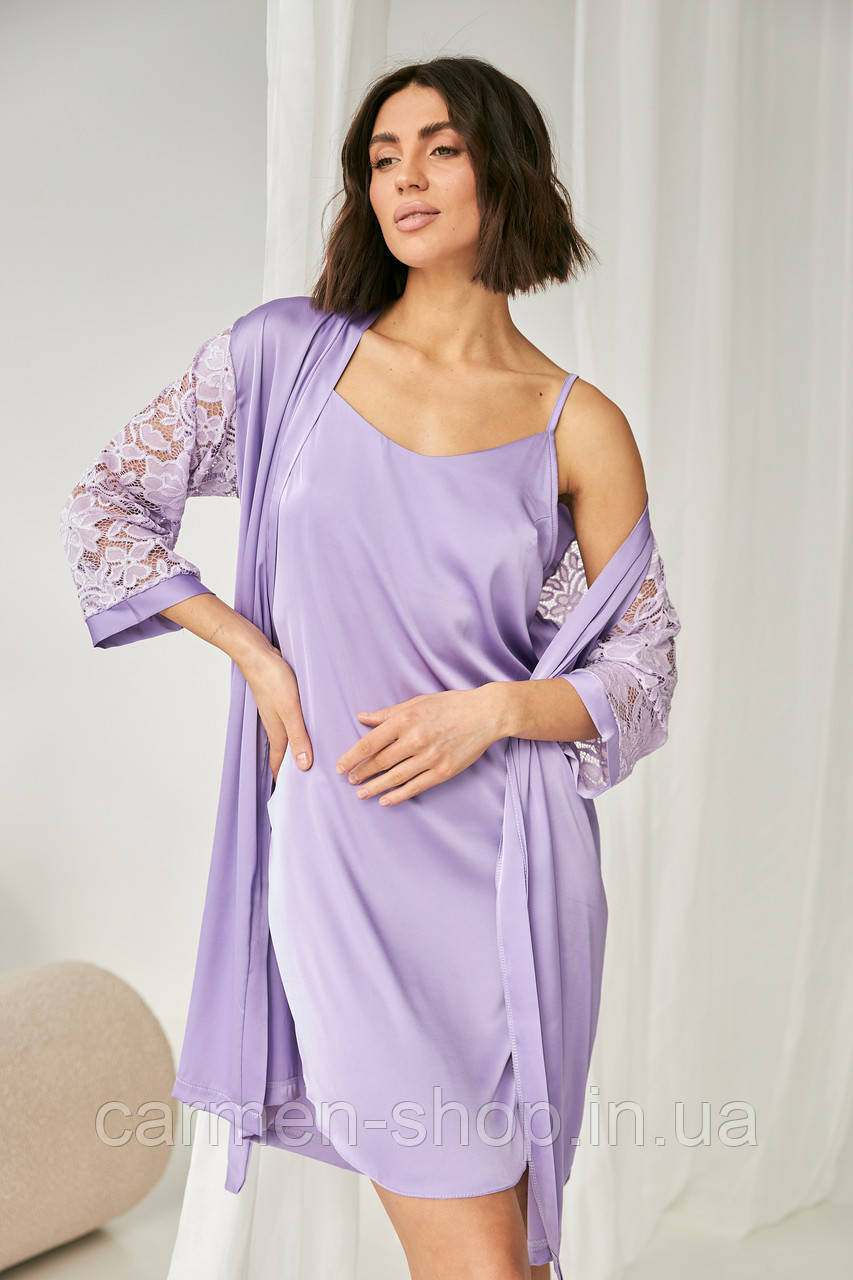 Жіночий халат із шовку армані 0337 Barwa garments, фото 1