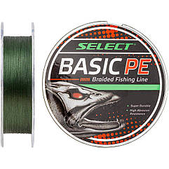 Шнур Select Basic PE 150m (темно-зелений) 0.22mm 30lb/13.6kg