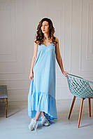 Сарафан жіночий, максі, довгий, блакитного кольору від українського бренду Sweet Woman