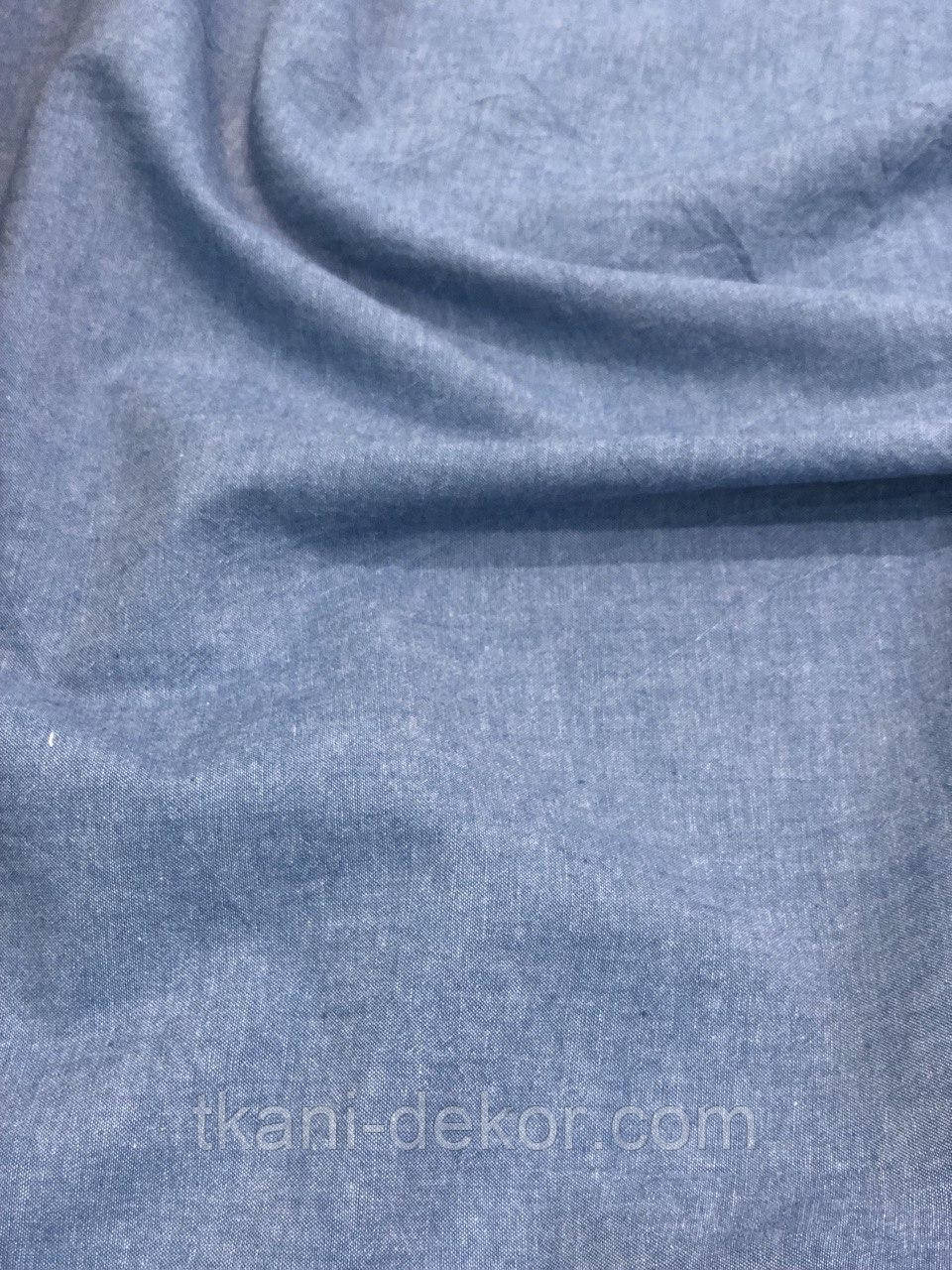 Варена бавовна, джинс однотон (ширина 250 см, 120 г/м2), фото 1