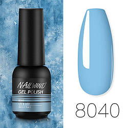 Nailwind блакитний гель-лак 8 мл. - нейл вінд гель лак для нігтів 8040
