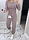 Жіночий костюм із двонитки зі штанами джогерами та топом трансформером (р. S,M, L), фото 6