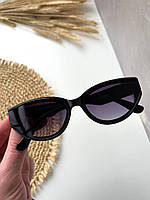 Женские солнцезащитные очки овальные в пластиковой оправе 1AK53040