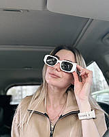 Женские солнцезащитные очки прямоугольные в пластиковой оправе 1AK8679r