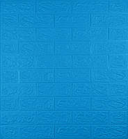 Самоклеюча декоративна 3D панель під синю цеглу 700x770x5 мм